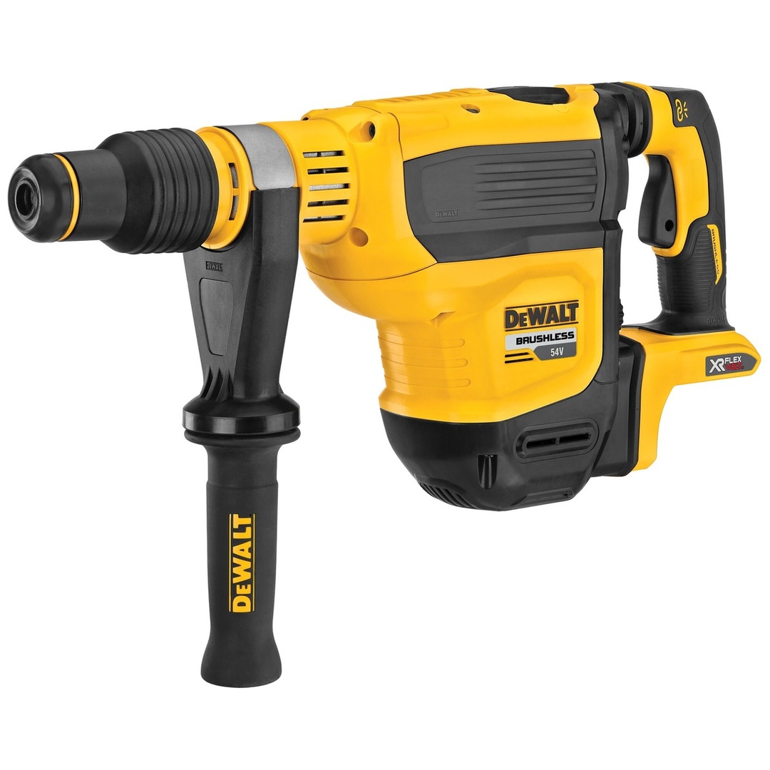 DeWalt Akku-Kombihammer 54 V, SDS-max, 45mm (bürstenlos), Basisversion, incl. Zubehör, Transportkoffer
