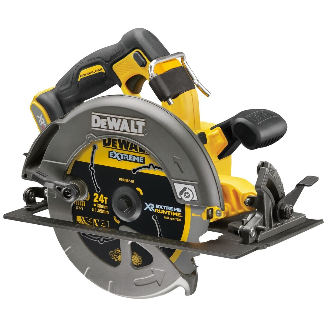 DeWalt Akku-Handkreissäge 54 V XR FLEXVOLT (190 mm / bürstenlos), incl. Sägeblatt, TSAK-Box