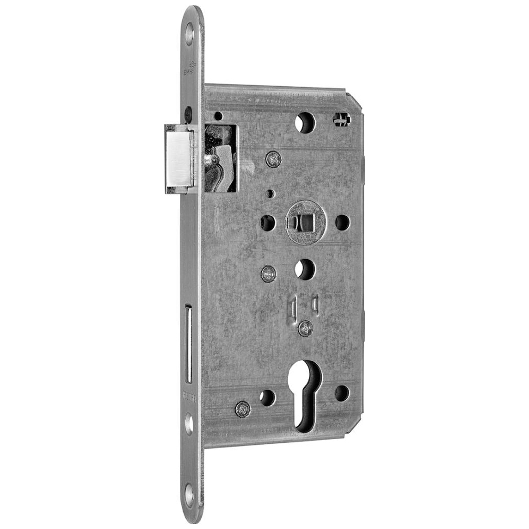BMH Zimmertüren-Einsteckschloss- 450,WC78/8,D65,F20, Edelstahl, DIN links