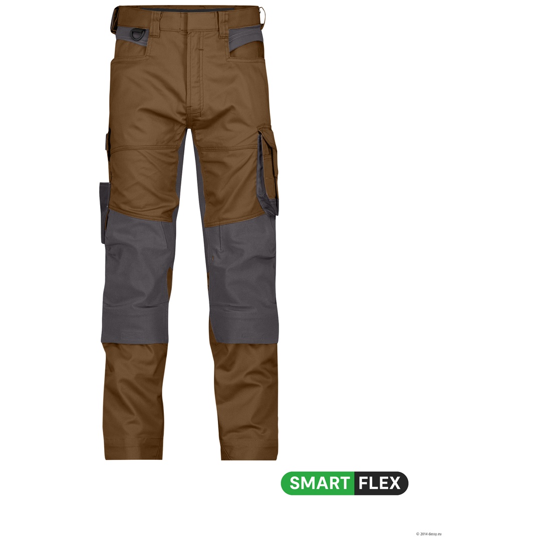 Dassy Stretch-Arbeitsbundhose Dynax 200980 PESCO41 Gr. 46-Minus Lehmbraun/anthrazitgrau
