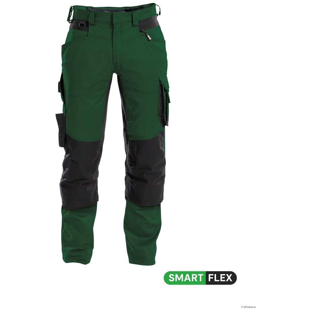 Dassy Stretch-Arbeitsbundhose Dynax 200980 PESCO41 Gr. 48-MINUS flaschengrün/schwarz