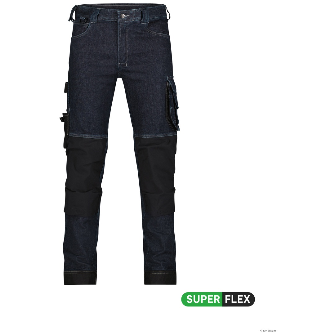 Dassy Stretch-Arbeitsjeans Kyoto 201084 CO93 Gr. 56-STANDARD blau