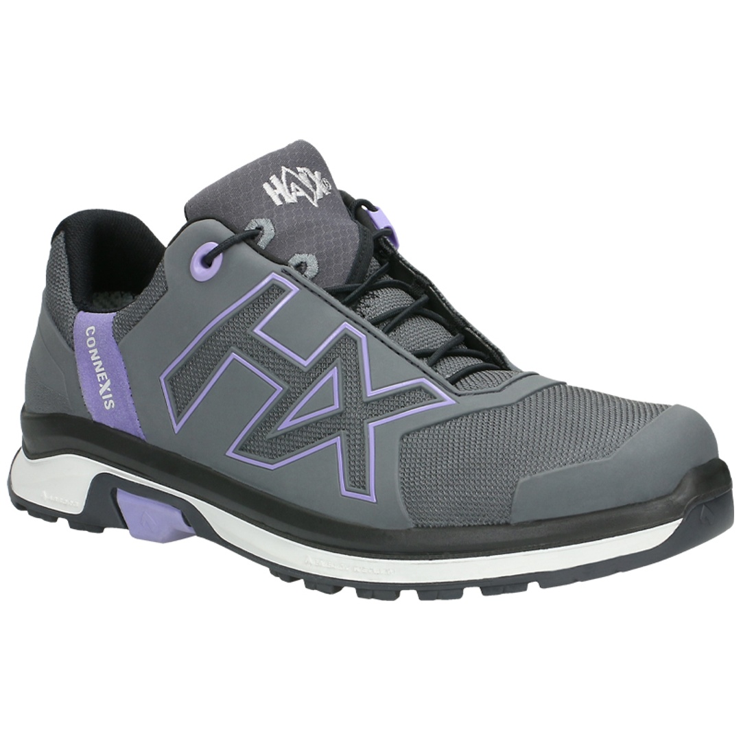 HAIX Sicherheitshalbschuh CONNEXIS Go 2.0 GTX Ws low 36002 Gr. 41 grau/lila