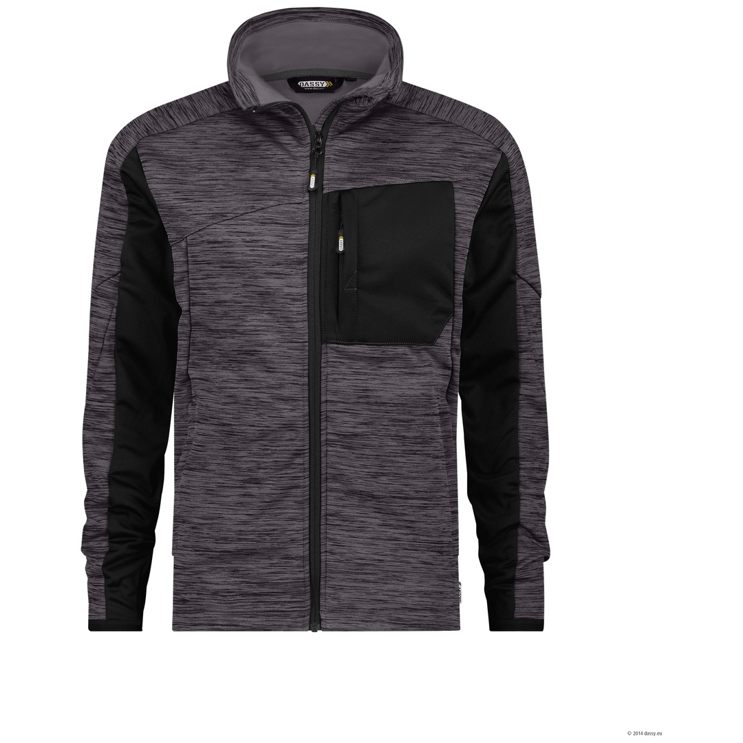 Dassy Fleecejacke Convex 300447 PES38 Gr. M-STANDARD anthrazitgrau/schwarz