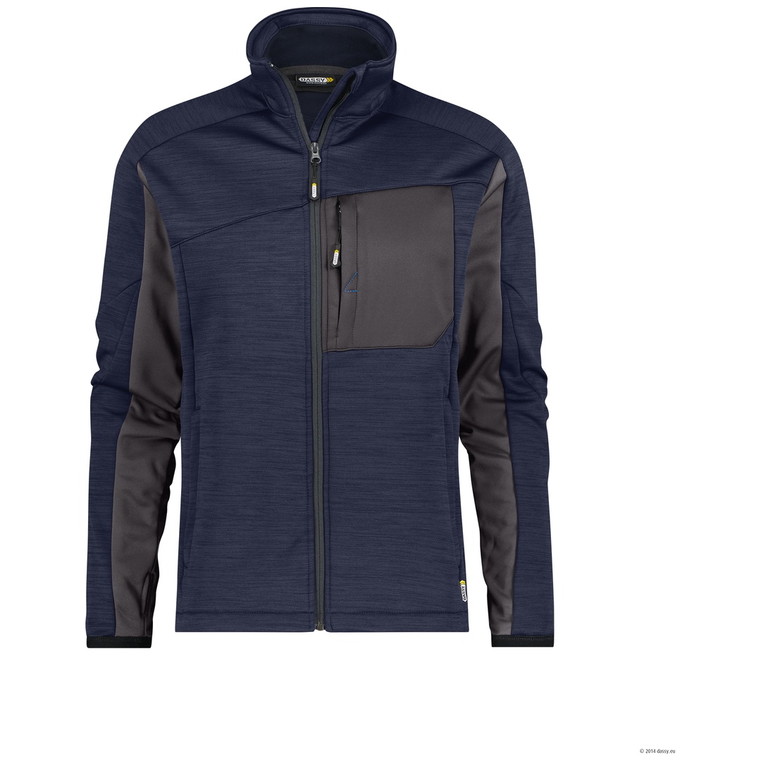 Dassy Fleecejacke Convex 300447 PES38 Gr. 3XL-STANDARD nachtblau/anthrazitgrau