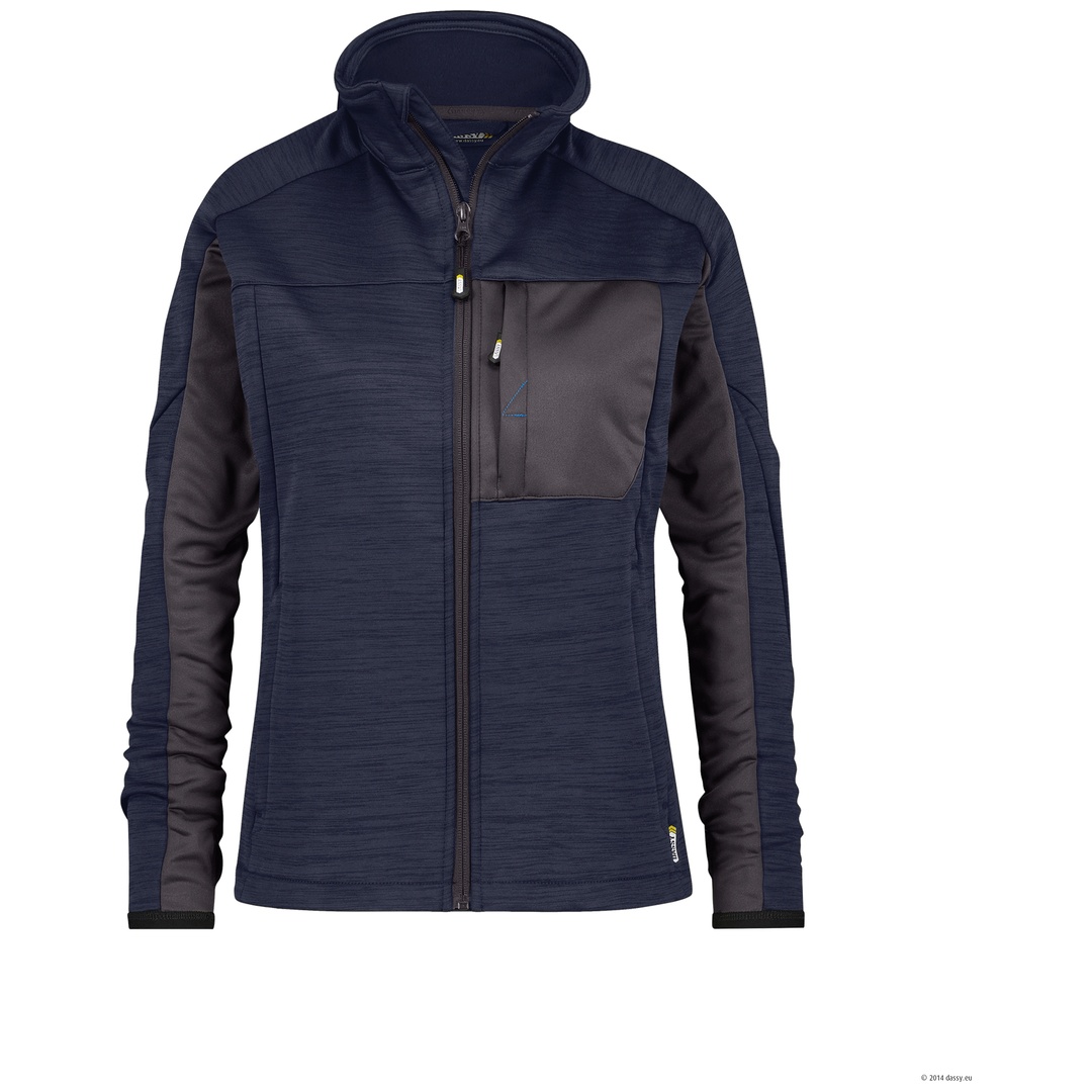 Dassy Fleecejacke Convex 300474 Damen PES38 Gr. S nachtblau/anthrazitgrau
