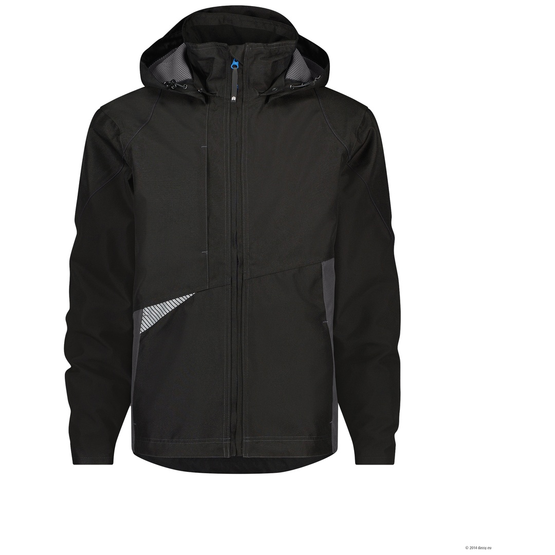 Dassy Wasser- & winddichte Arbeitsjacke Hyper 300404 PES80 Gr. 4XL schwarz/anthrazitgrau
