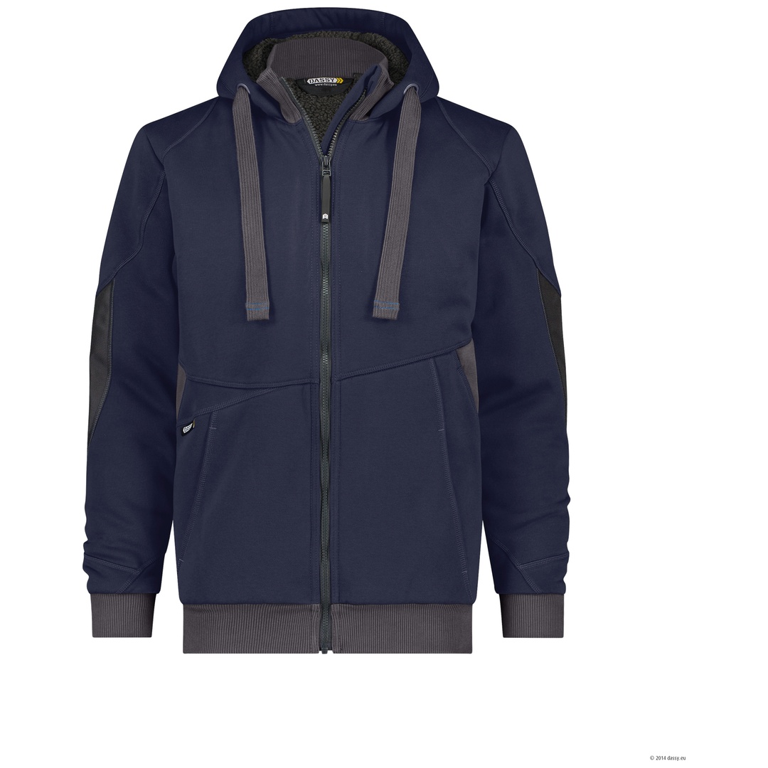 Dassy Sweatshirt-Jacke Pulse COPES80 300400 Gr. M Nachtblau/anthrazitgrau