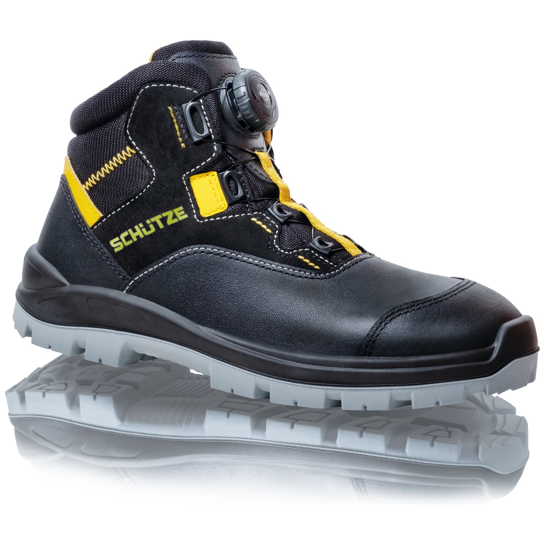 Schütze Sicherheitsstiefel FELIX 6383X KH S3S ESD Gr. 47 schwarz/gelb