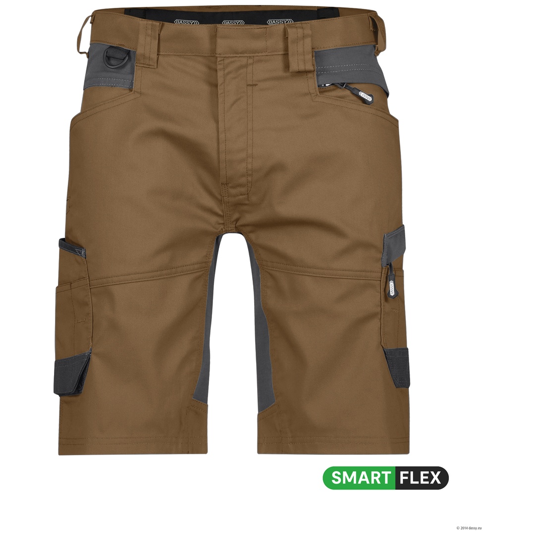 Dassy Stretch-Arbeitsshorts Axis 250082 PESCO41 Gr. 48 lehmbraun/anthrazitgrau