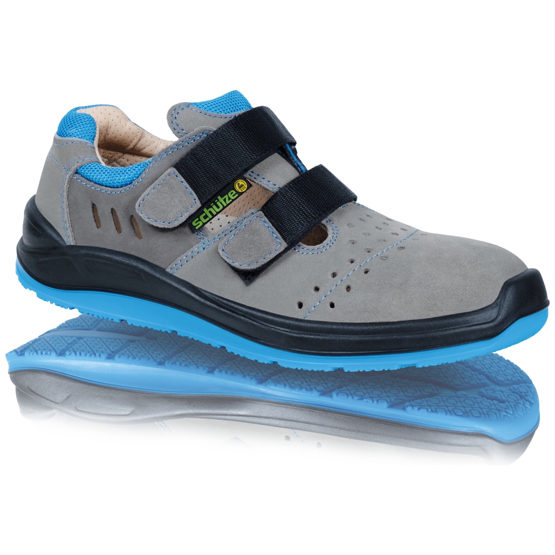 Schütze Sicherheitshalbschuh 1772 SPORTIV ESD S1 Gr. 38 grau/blau