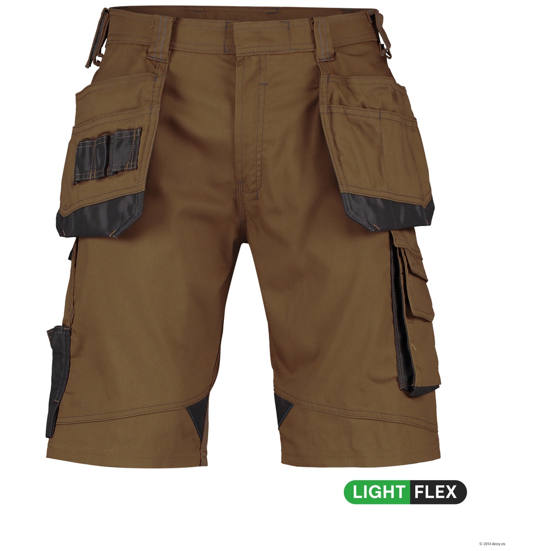 Dassy Arbeitsshorts mit Holstertaschen Bionic 250071 PESCO63 Gr. 63 lehmbraun/anthrazitgrau