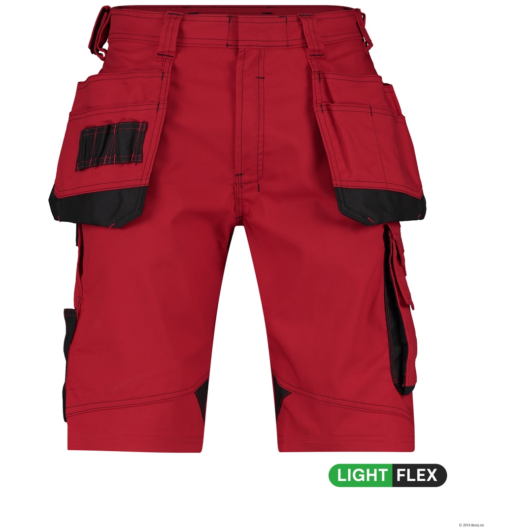 Dassy Arbeitsshorts mit Holstertaschen Bionic 250071 PESCO63 Gr. 44 rot/schwarz