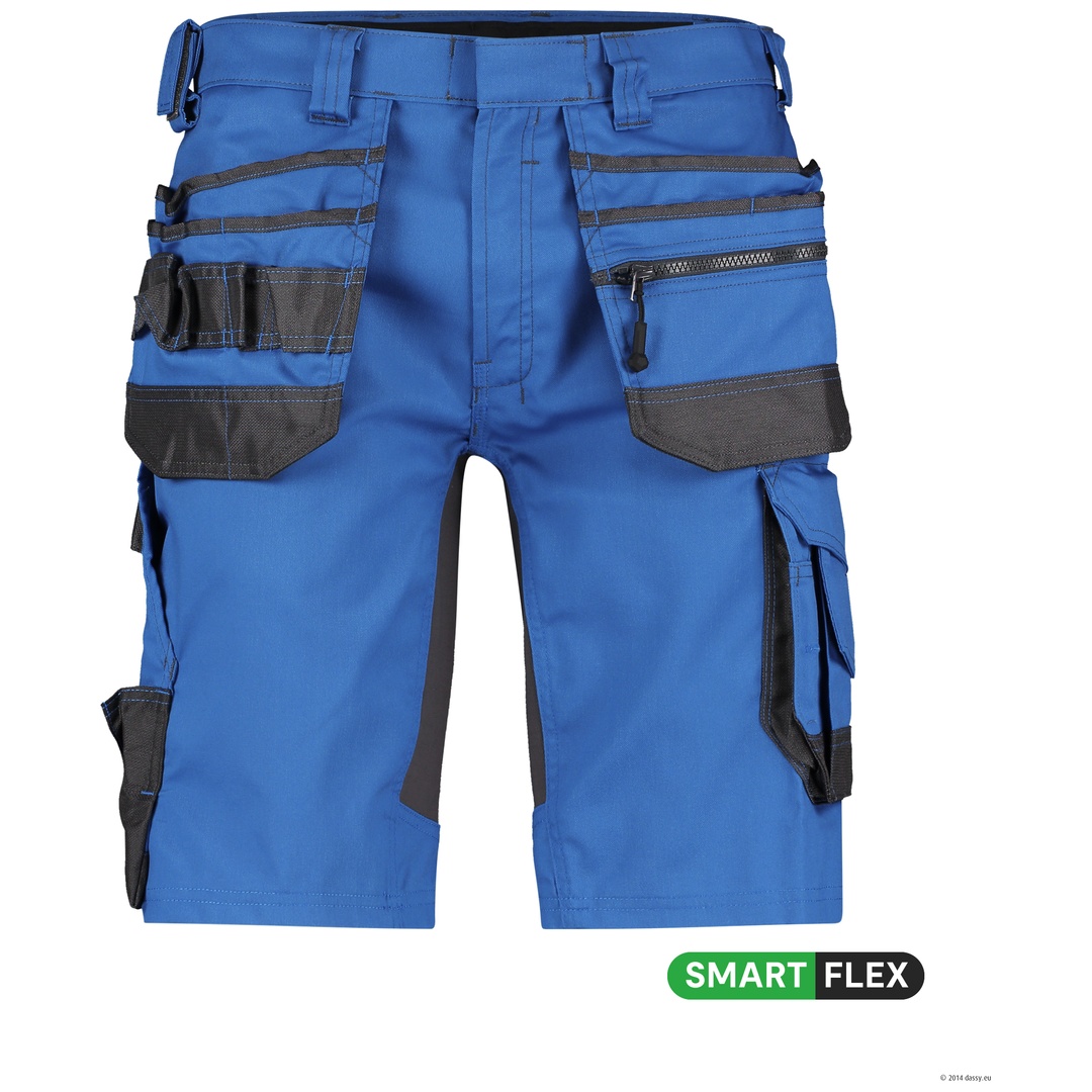 Dassy Stretch-Arbeitsshorts Trix 250083 PESCO41 Gr. 66 azurblau/anthrazitgrau