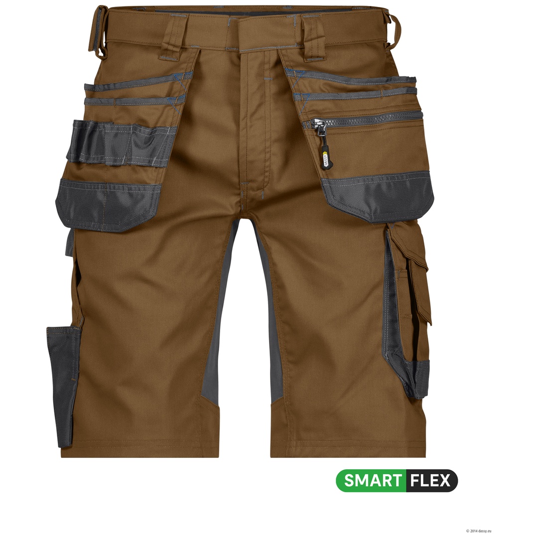 Dassy Stretch-Arbeitsshorts Trix 250083 PESCO41 Gr. 50 lehmbraun/anthrazitgrau