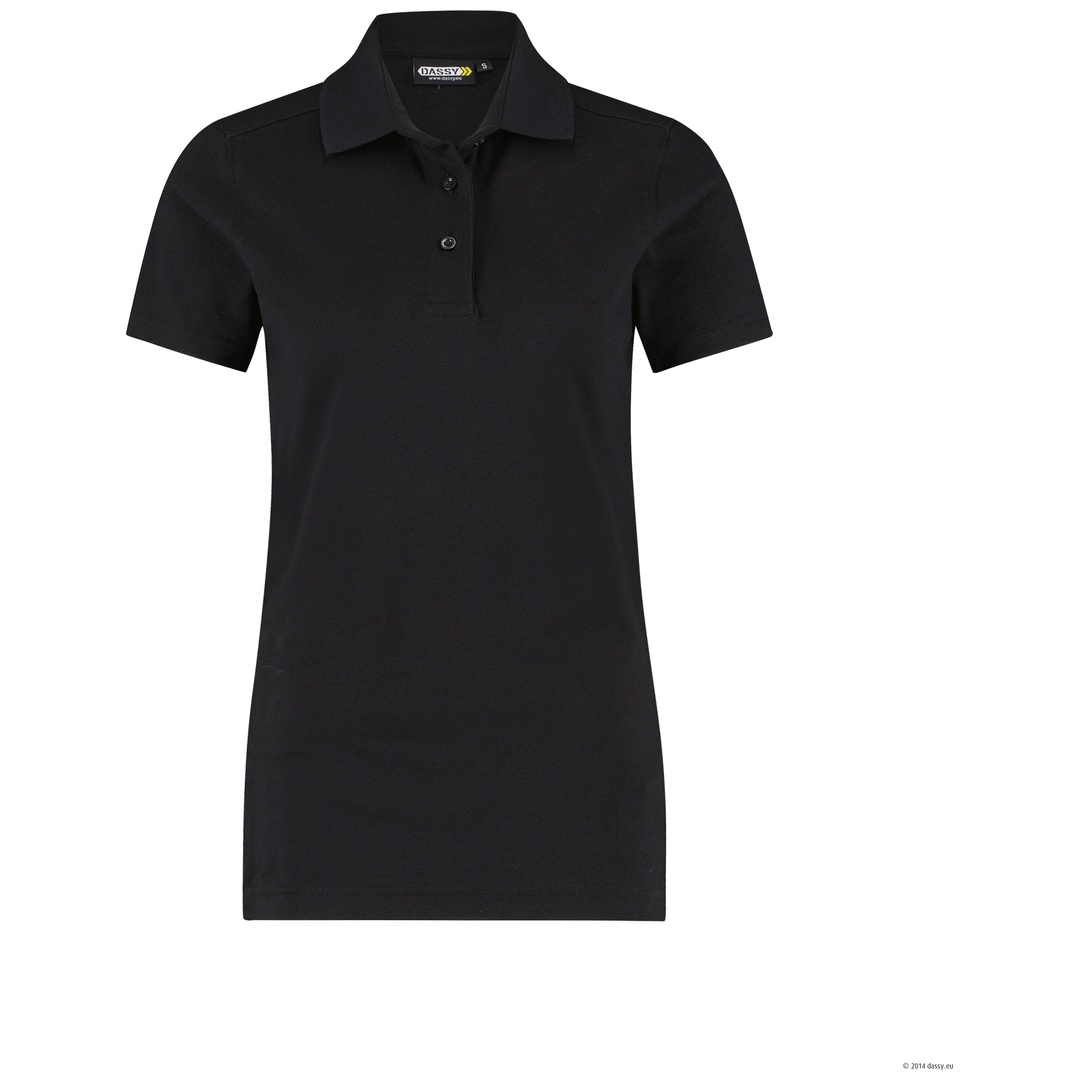 Dassy Poloshirt Leon Women 710006 CO46 Gr. 2XL schwarz