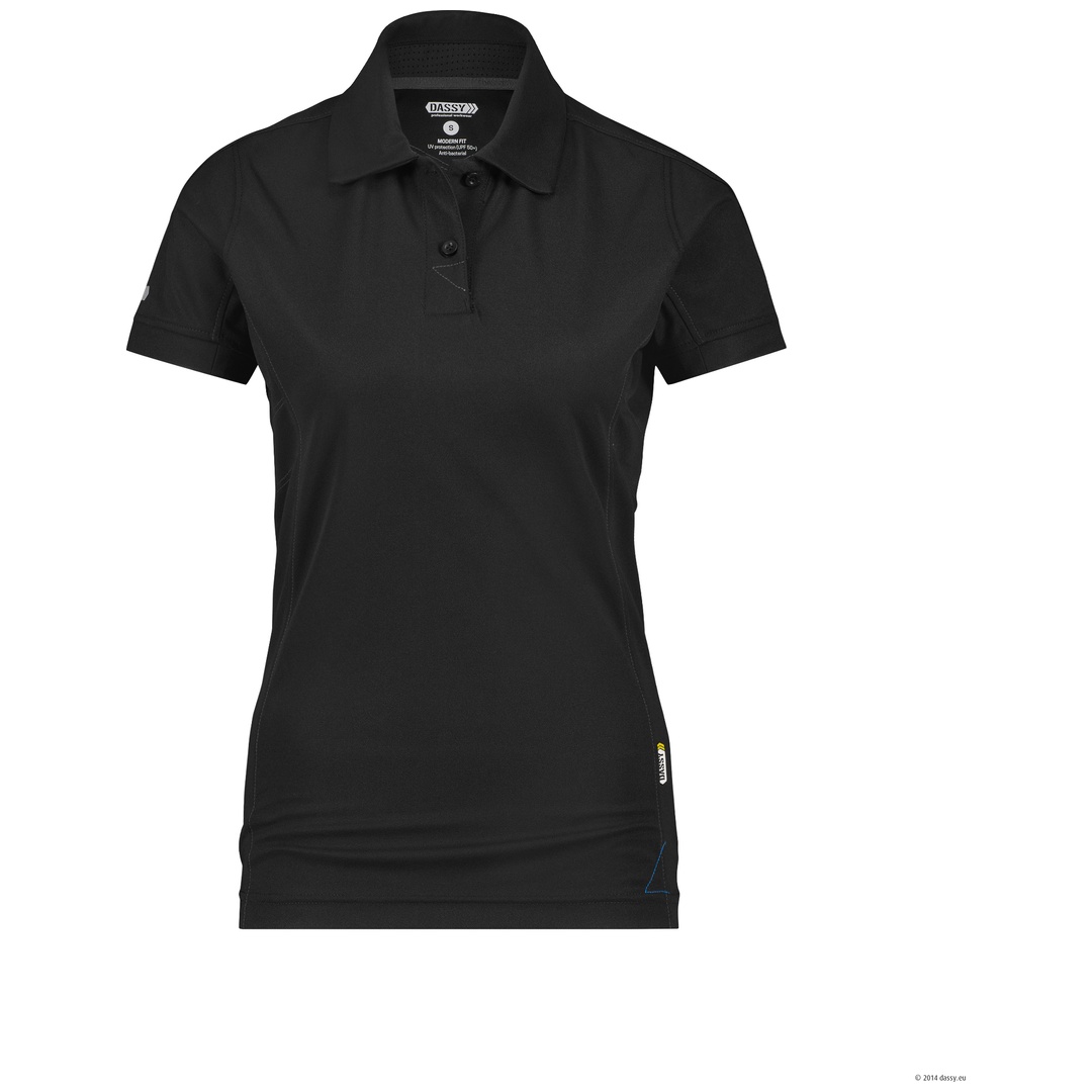 Dassy Poloshirt Traxion Women 710034 PES44 Gr. M schwarz
