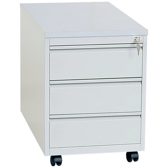 Lüllmann Rollcontainer, mit Holzdekortop, 3/3/3, 620 x 460 x 590 mm