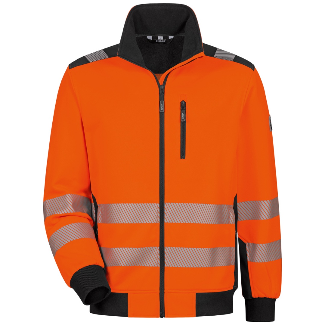 Elysee Warnschutz-Sweatjacke Fideli 22612 Gr. S leuchtorange/schwarz