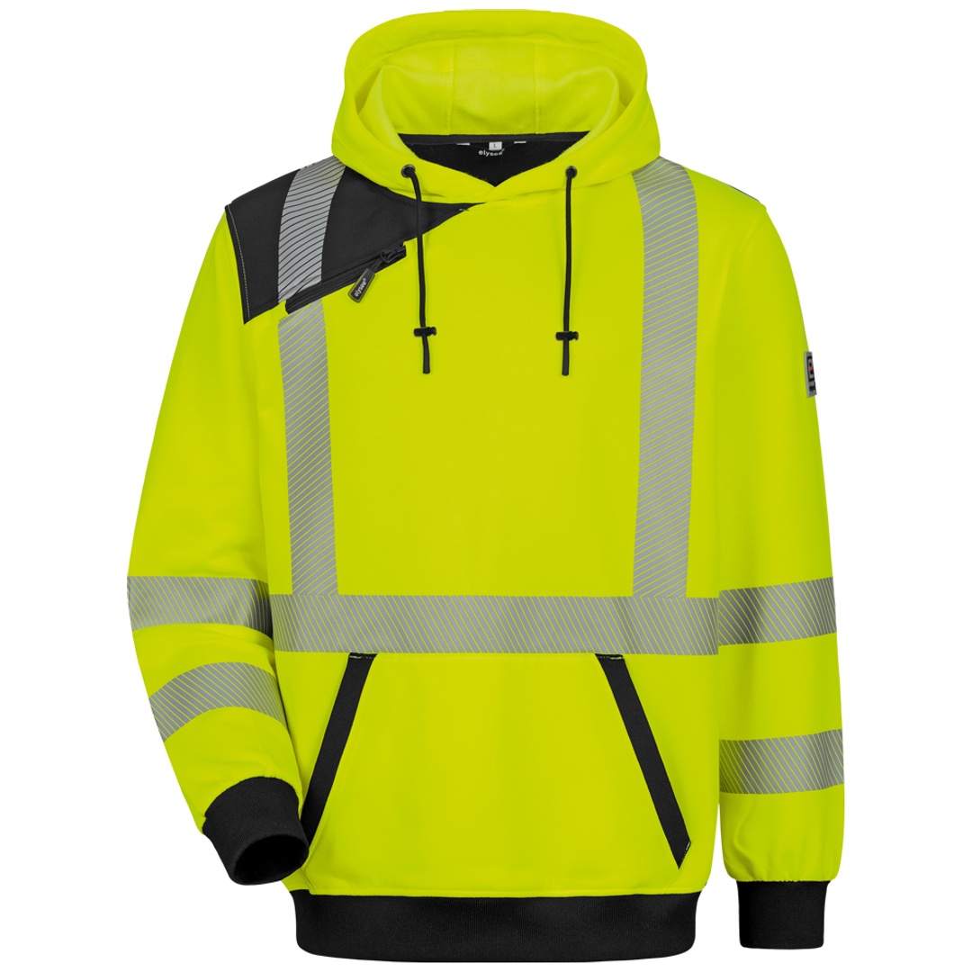 Feldtmann Elysee Warnschutz-Hoodie Miletto 22613 Gr. 3XL leuchtgelb/schwarz