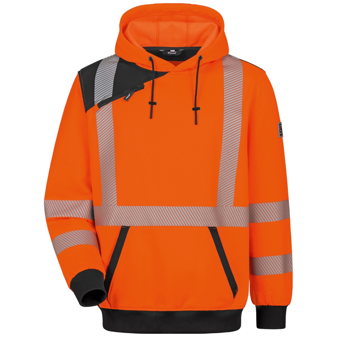 Feldtmann Elysee Warnschutz-Hoodie Fridoli 22614 Gr. L leuchtorange/schwarz