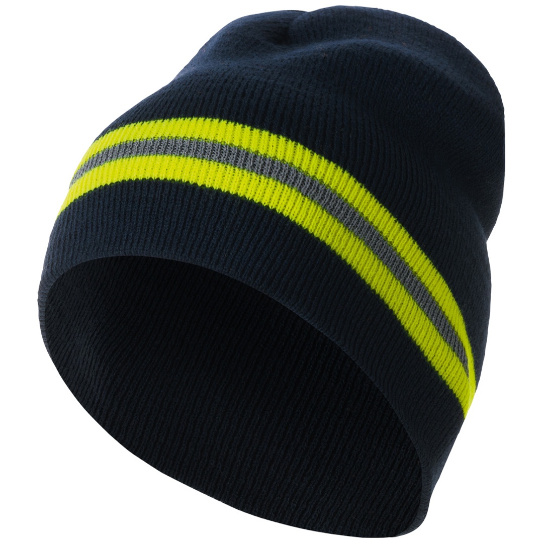 Feldtmann Elysee Strickmütze EIKE 2307 Gr. onesize marine/gelb
