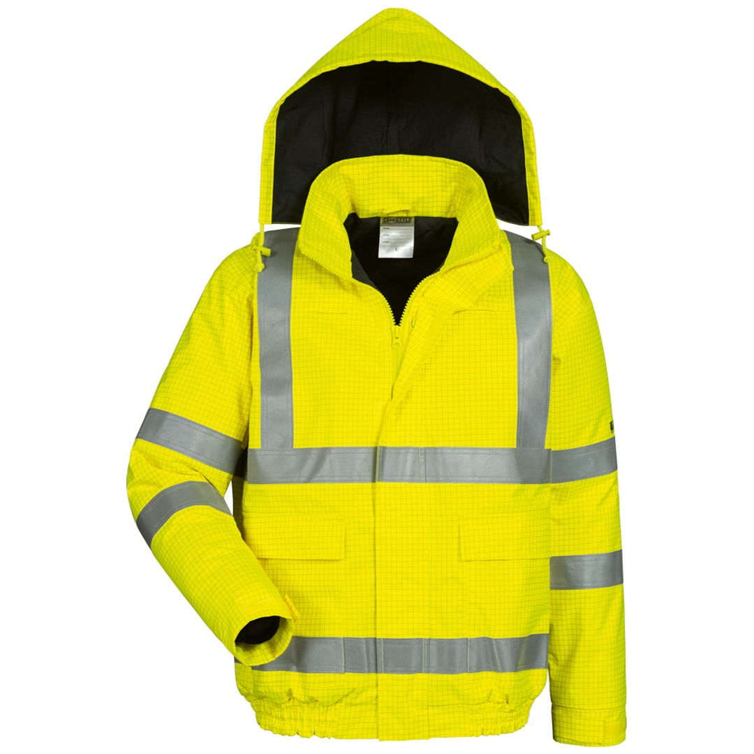 Feldtmann SAFESTYLE Multinorm-Warnschutz-Pilotenjacke HERIBERT Gr. 4XL warngelb