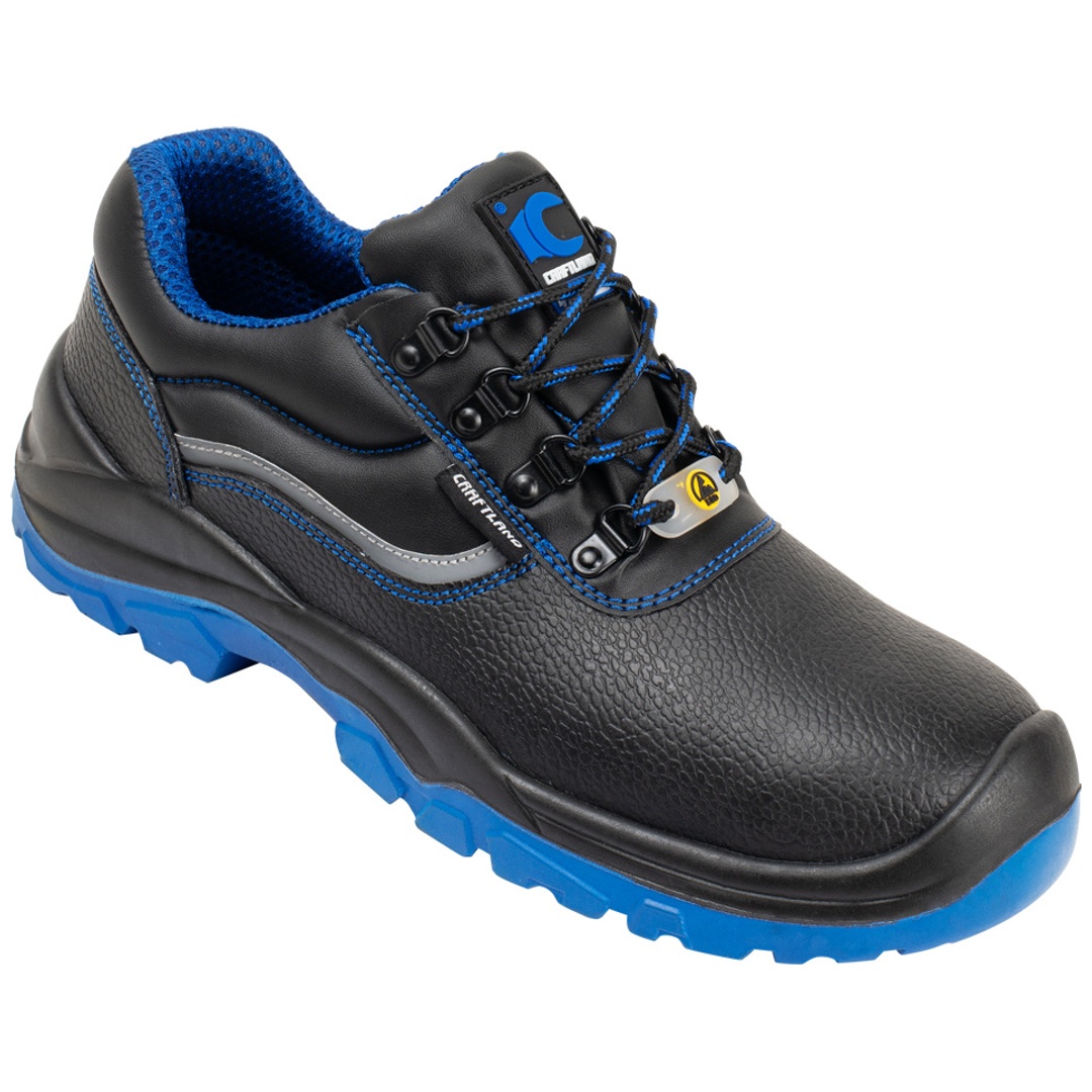 Craftland Sicherheitshalbschuh NAUEN 33381 S3 FO SR ESD Gr. 40 schwarz/blau