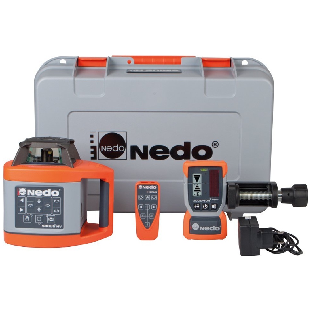 Nedo Rotationslaser Sirius 1 HV Easy Control inkl. ACCEPTOR 2 digital