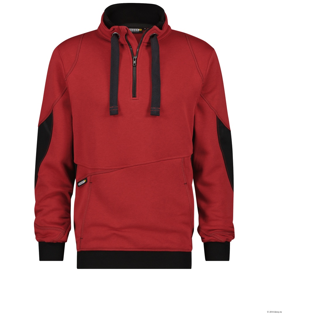 Dassy Sweatshirt Stellar 300394 COPES80 Gr. 4XL rot/schwarz
