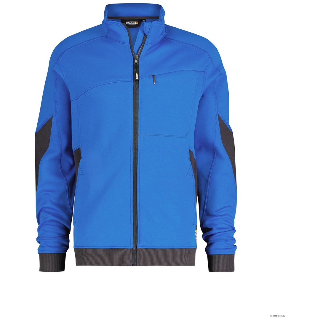 Dassy Sweatshirt Velox 300450 COPES86 Gr. 4XL azurblau/anthrazitgrau