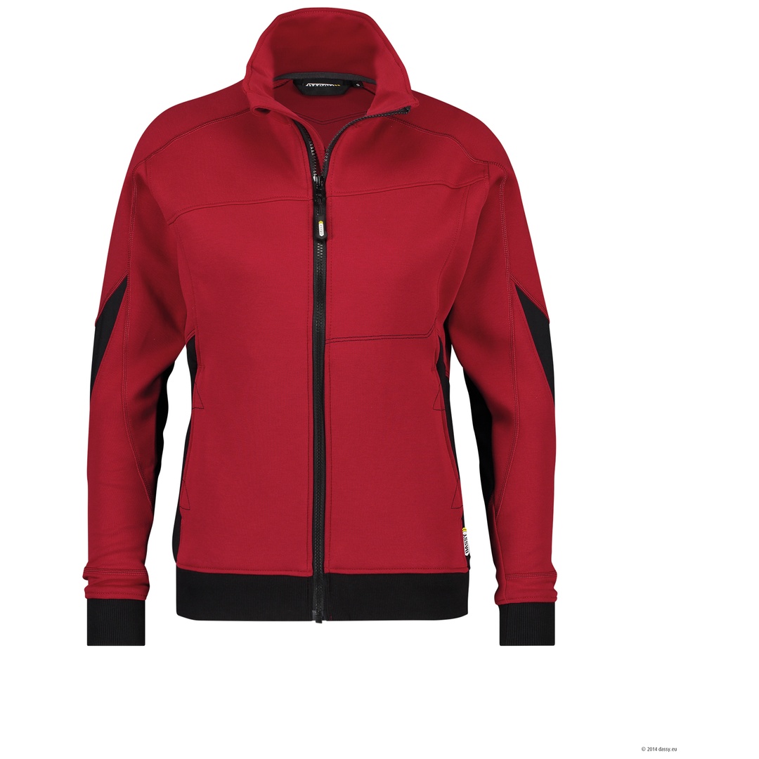 Dassy Sweatshirt Velox Women 300472 COPES86 Gr. XL rot/schwarz