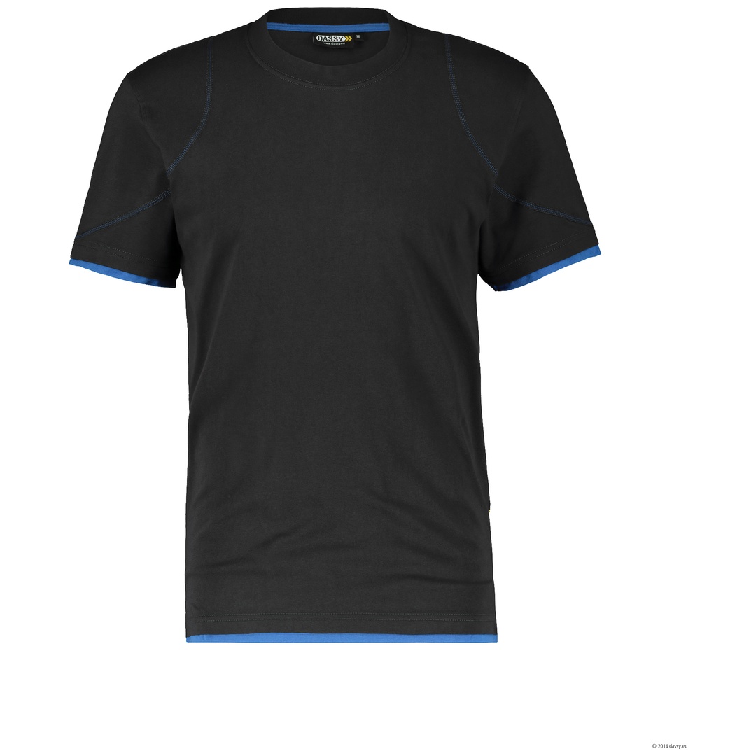 Dassy T-Shirt Kinetic 710019 COSPA04 Gr. 2XL schwarz/azurblau