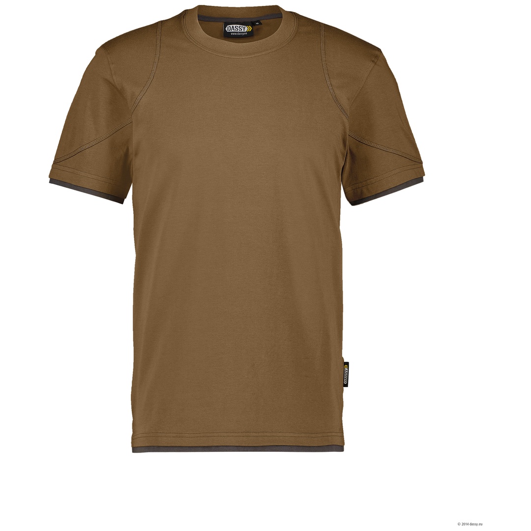 Dassy T-Shirt Kinetic 710019 COSPA04 Gr. S lehmbraun/anthrazitgrau
