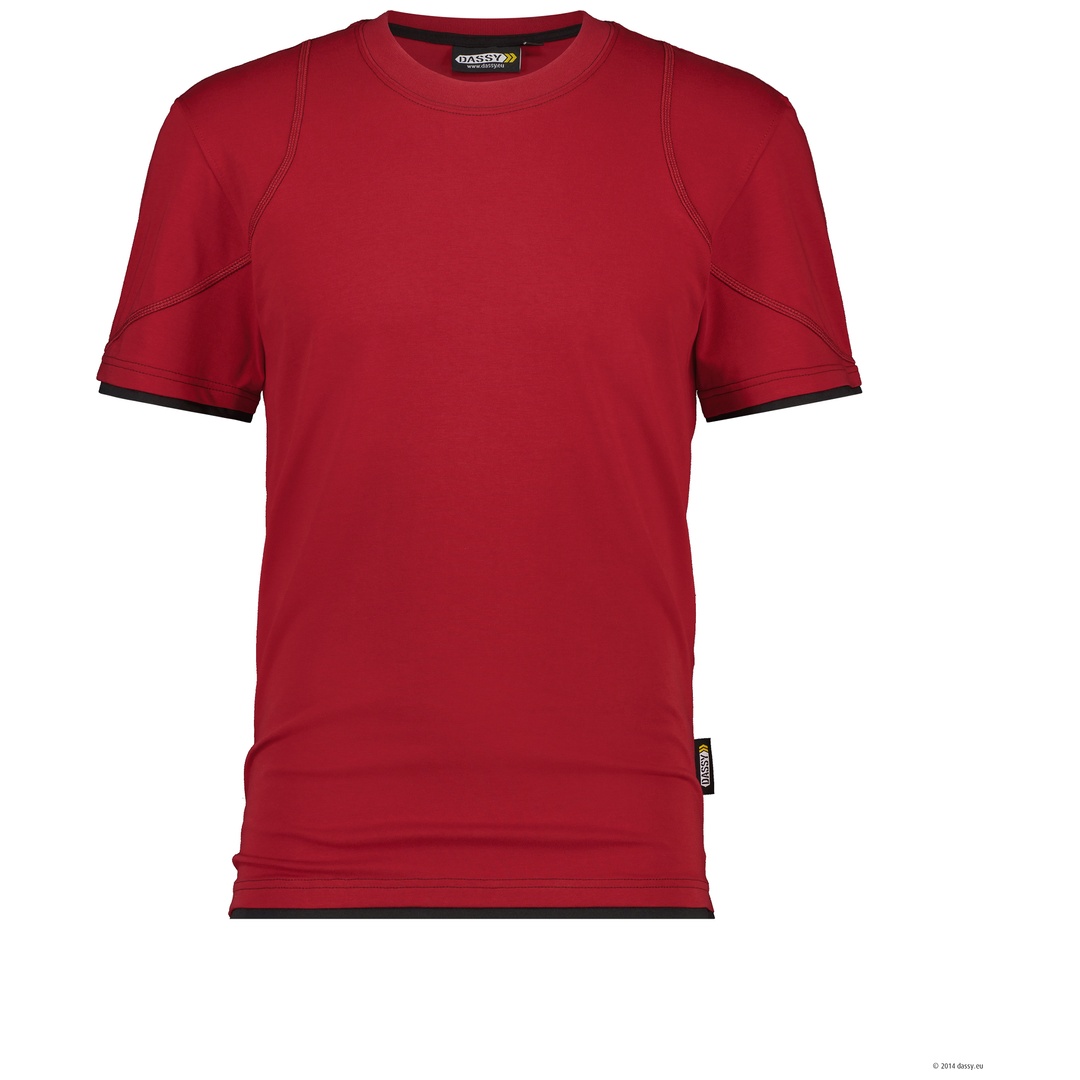 Dassy T-Shirt Kinetic 710019 COSPA04 Gr. M rot/schwarz