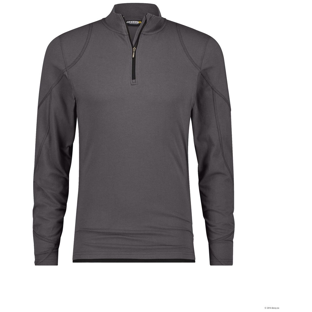 Dassy Langarmshirt Sonic 710012 COSPA05 Gr. XS anthrazitgrau/schwarz