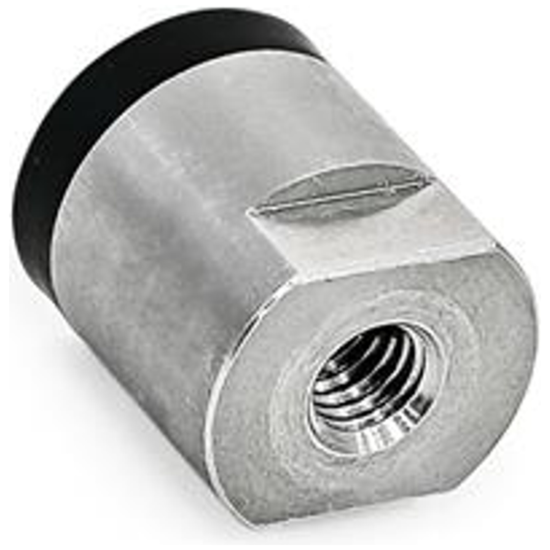 Ganter Haltemagnete, Neodym-Eisen-Bor (NdFeB), Gehäuse Edelstahl, mit gummierter Haftfläche, Art.Nr. 52.6-ND-16-M6