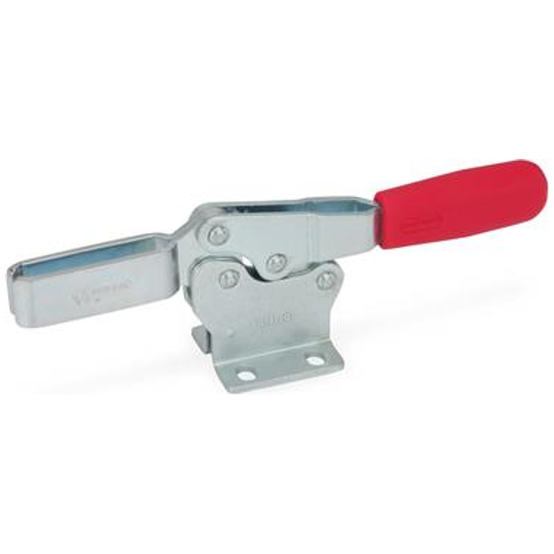 Ganter Schnellspanner horizontal, Stahl, Spannhebel horizontal, mit waagrechtem Fuß, Art.Nr. 820-25-M