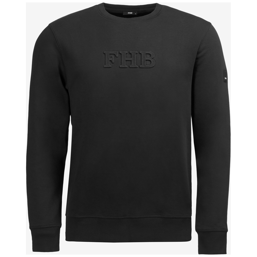 FHB Sweatshirt mit FHB-Logo PELLE 820550 Gr. L schwarz