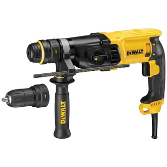 DeWalt Kombihammer SDS-plus 26 mm 800 W, werkzeuglose Aufnahme, incl. Zubehör, TSTAK-Box