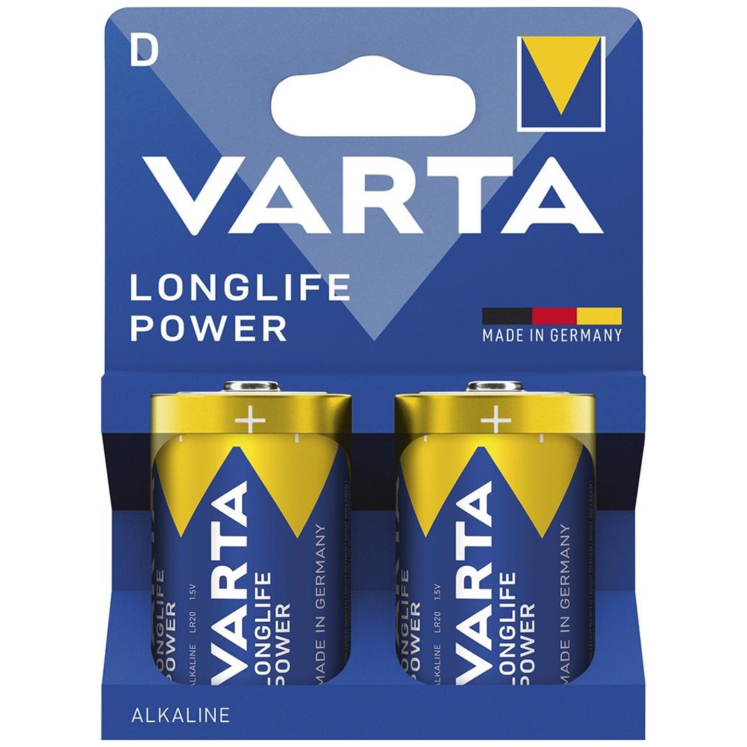 VARTA Batterie LONGLIFE POWER D2er Blister Alkaline