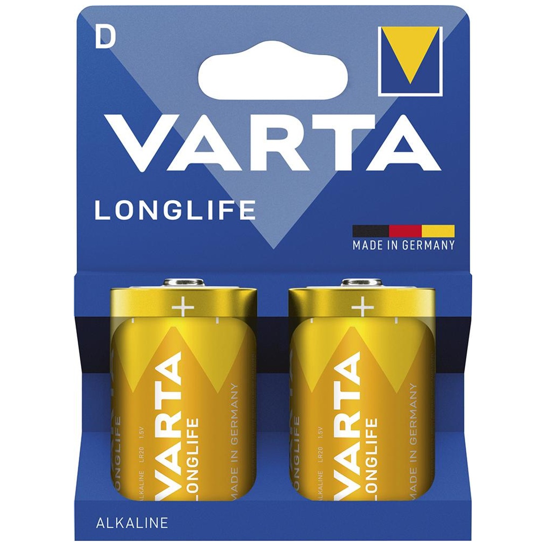 VARTA Batterie LONGLIFE D 2er Blister Alkaline