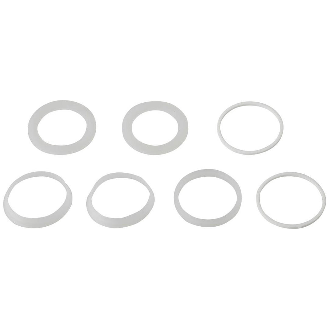KIRCHHOFF Siphondichtung-Sortiment Silikon, 1 1/2 x 40 mm, für Spültisch (7x)
