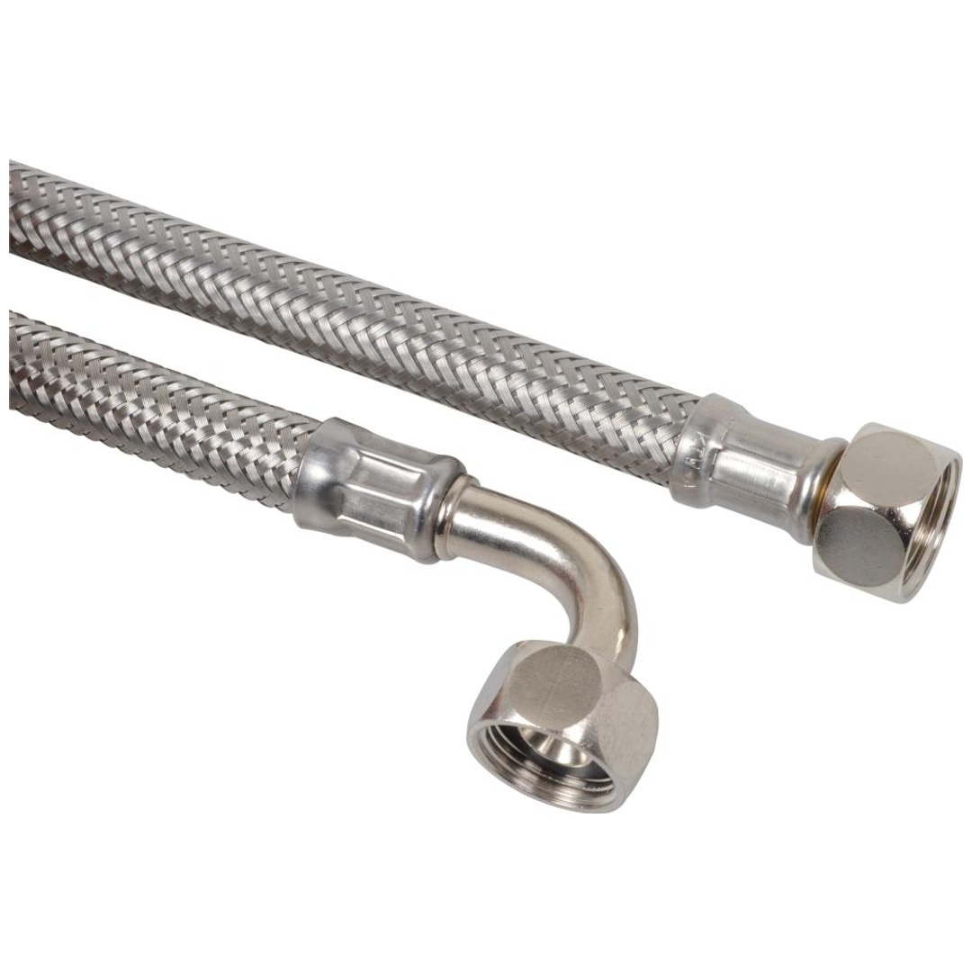 KIRCHHOFF Flex-Spülkasten-Anschluss 3/8IG x 200 mm x 3/8IG,einseitig 90° Winkel