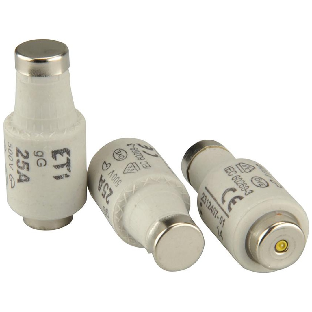 ETI Diazed Sicherungspatrone DII 500V 25A E27 Pack a 5 Stück