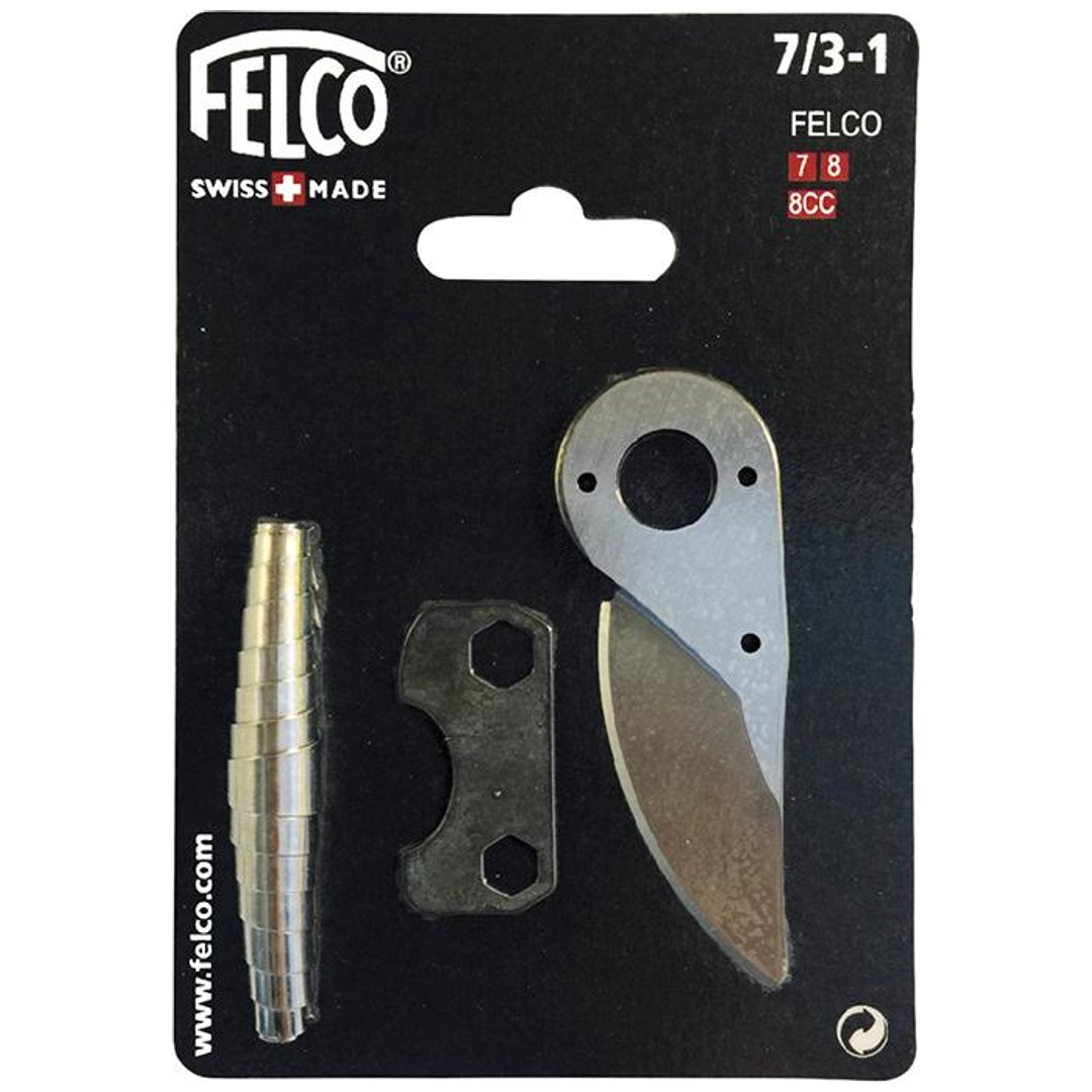 FELCO Ersatzteilsatz Klinge 7/3m. Feder + Stellschlüssel
