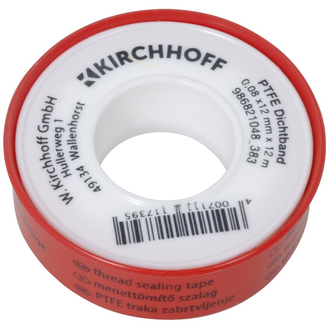 KIRCHHOFF PTFE Gewindedichtband, 0,08x12 mmx12m