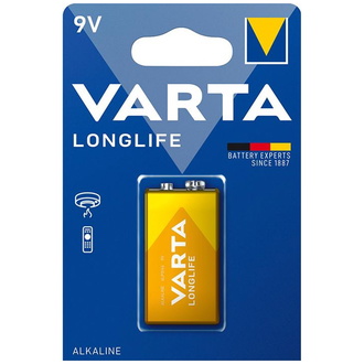 VARTA Batterie LONGLIFE 9V E-Block, 1-er Bli.