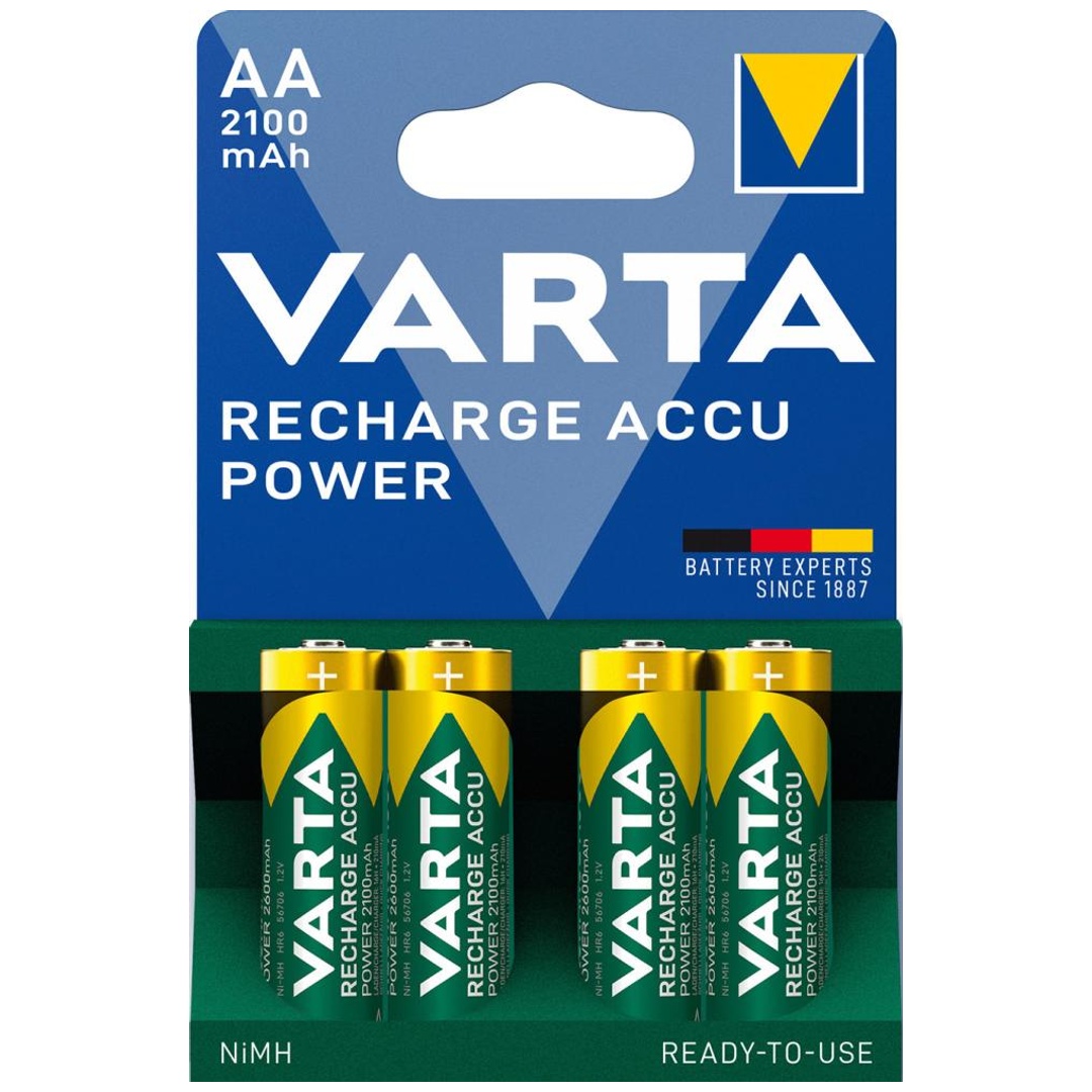 VARTA Batterie Recharge Accu Power AA, 2100 mAh, NiMH