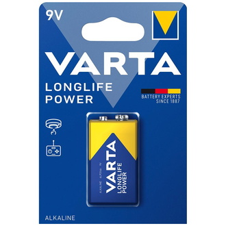 VARTA Batterie LONGLIFE Power 9 V E-Block Blister a 1 Stück
